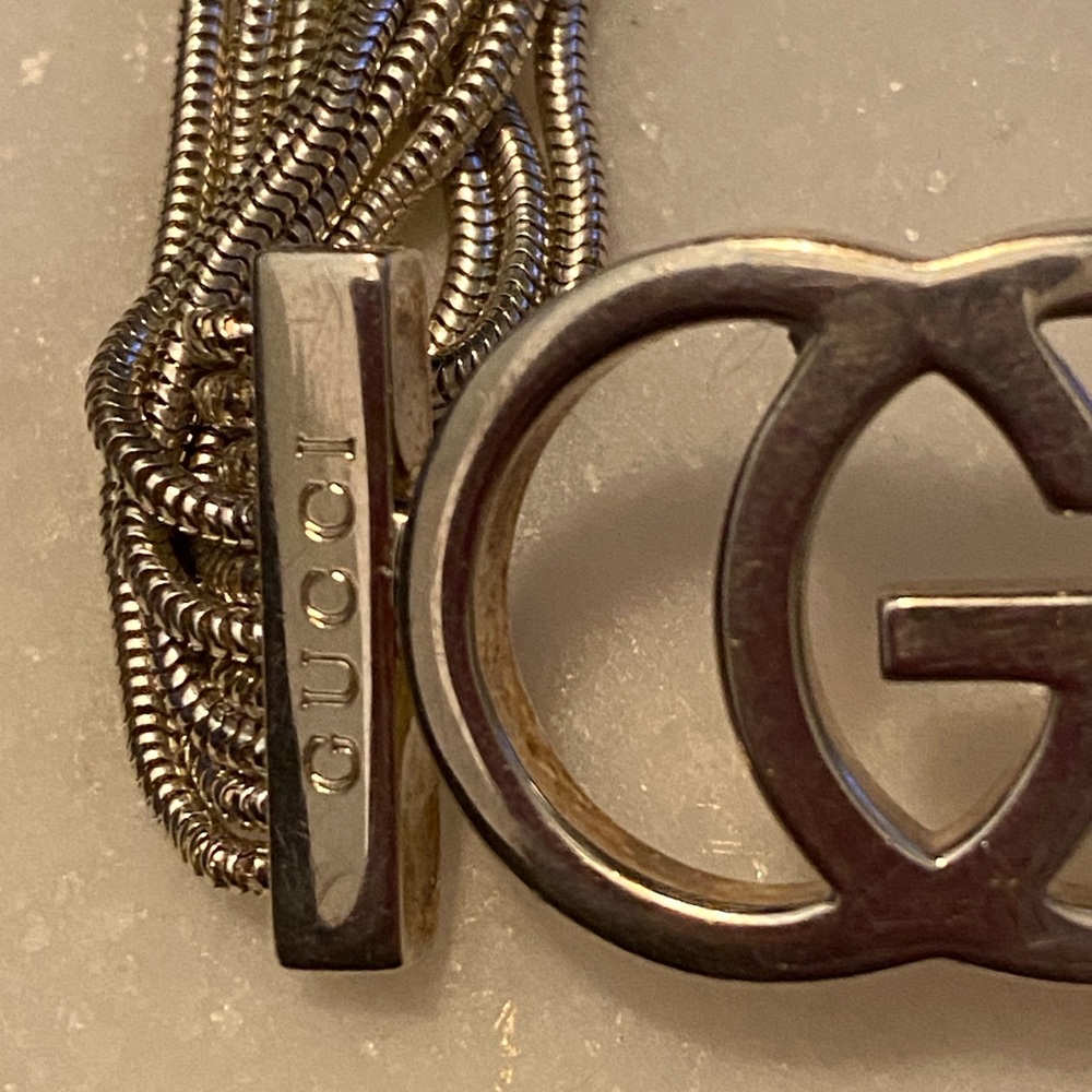 Authentic 925 Gucci Silver Multi-Strand Bracelet - image 3